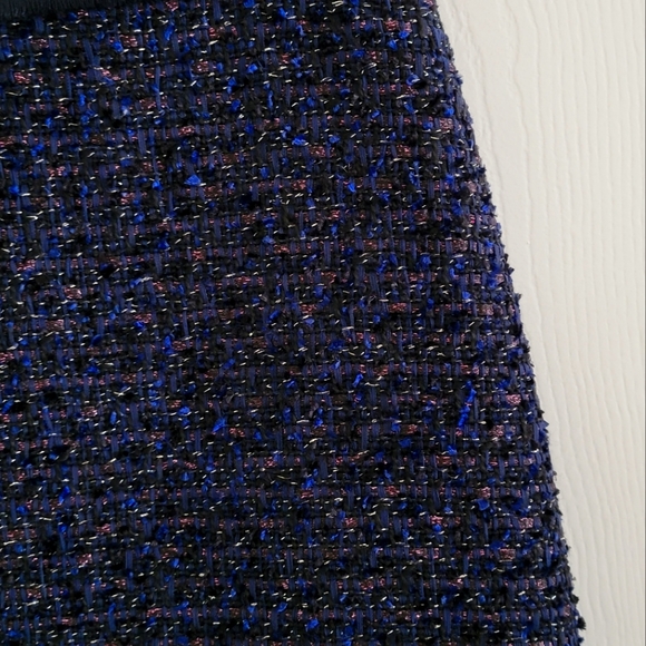 Ann Taylor shimmer tweed skirt A-line, size 0 - Picture 7 of 12